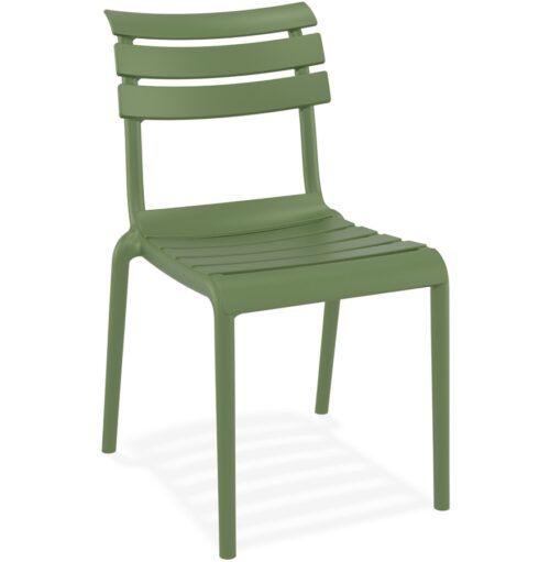 Chaise de jardin vert CHALA en plastique