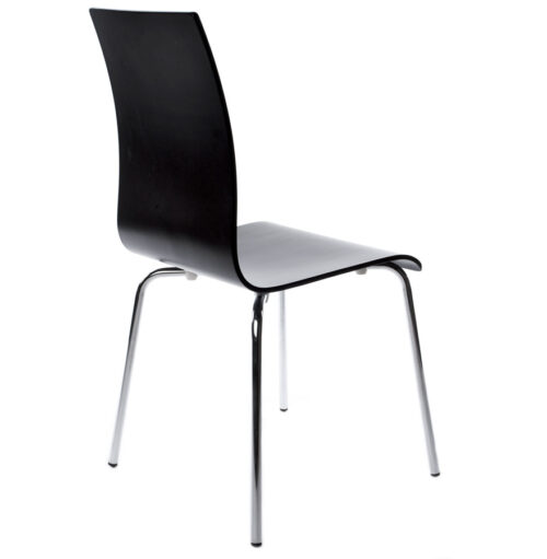 Chaise de salle a manger design bois noir ESPERA 1