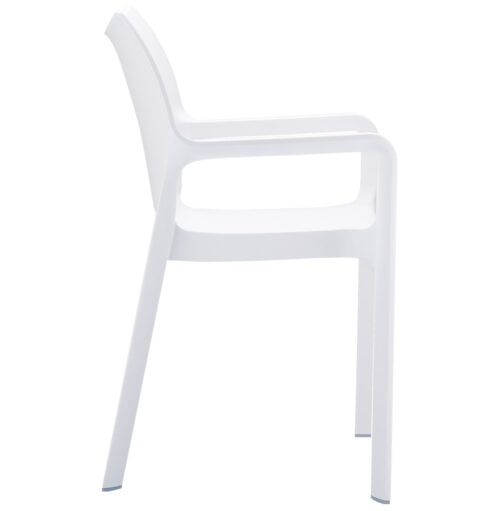 Chaise de terrasse design blanche VIVA en plastique 2