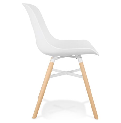 Chaise design blanche GLADYS 2