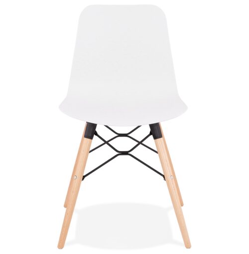 Chaise design blanche scandinave TONIC 1