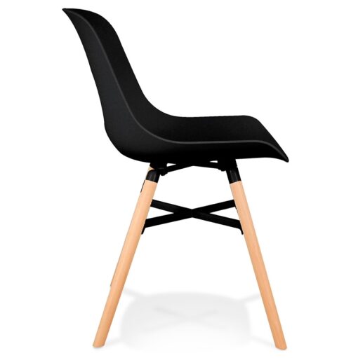 Chaise design noire GLADYS 1