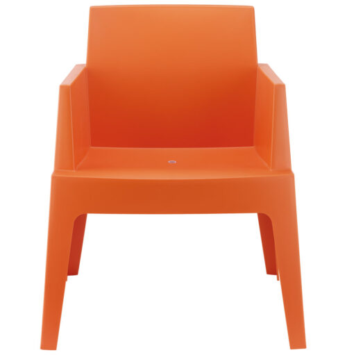 Chaise design orange PLEMO en plastique 1