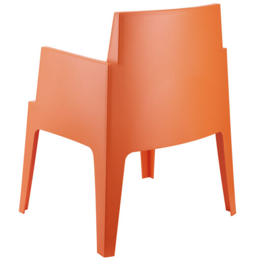 Chaise design orange PLEMO en plastique 2