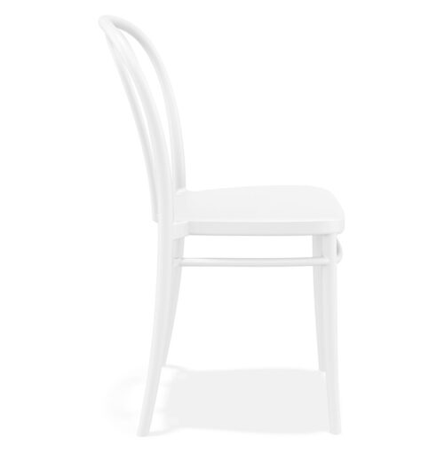 Chaise empilable JAMAR plastique blanc polyvalente 2