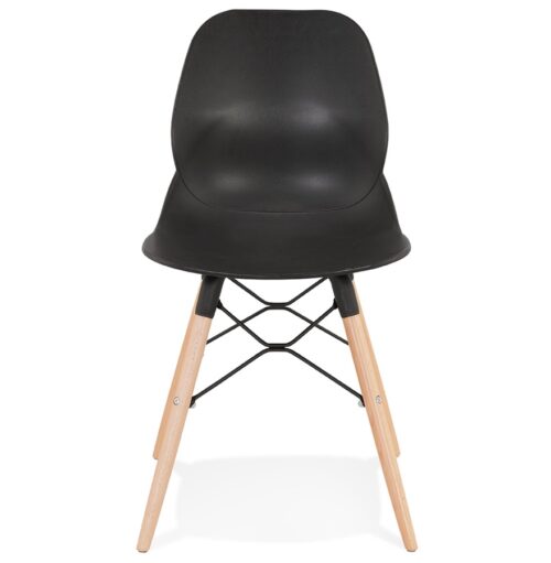 Chaise noire design EPIK scandinave 1