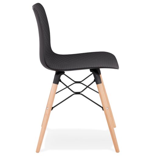 Chaise noire design scandinave TONIC 2