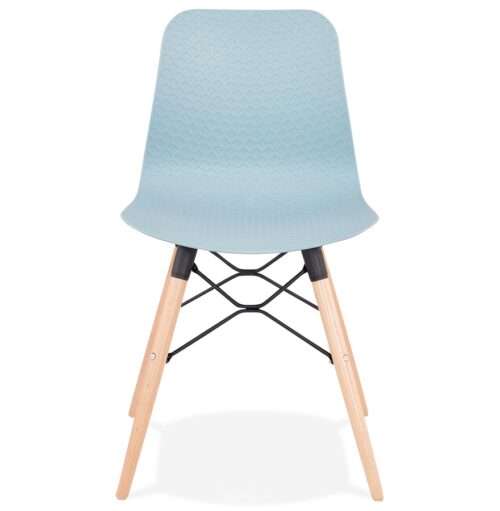 Chaise scandinave TONIC bleue elegante 1