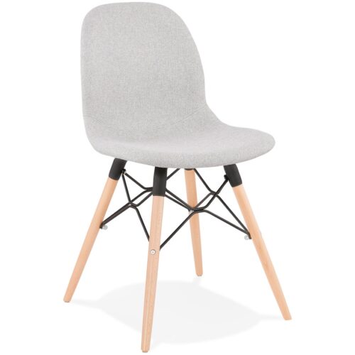 Chaise scandinave grise BIZON – style nordique modernisé