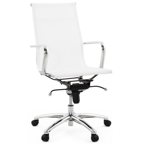 Fauteuil bureau AIR blanc modernisé