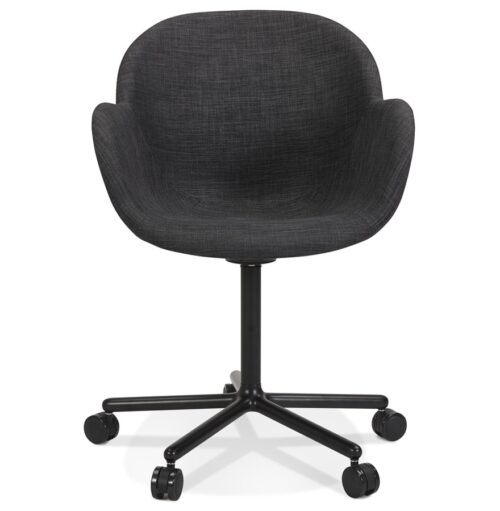 Fauteuil de bureau ASTRA gris fonce Confortable avec accoudoirs 1