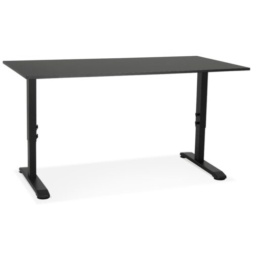 Modele OSMOSE Bureau noir 160x80 cm reglable 1