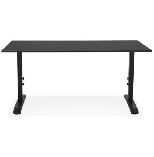 Modele OSMOSE Bureau noir 160x80 cm reglable 2