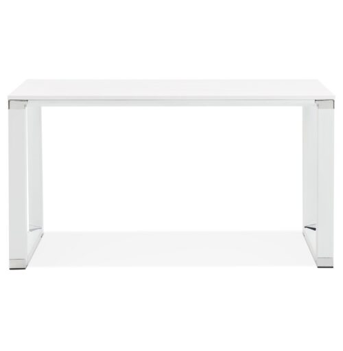 Petit bureau design en bois blanc XLINE 140x70 cm 1