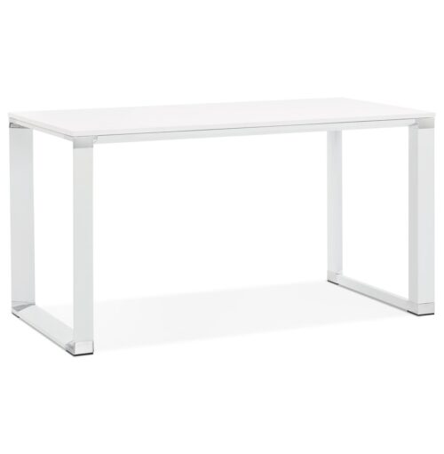 Petit bureau design en bois blanc XLINE - 140x70 cm