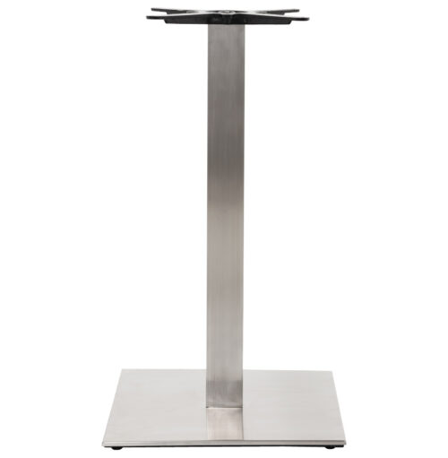 Pied de table en acier brosse modele KARO 90 1