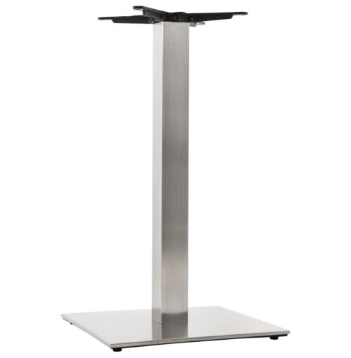 Pied de table en acier brosse modele KARO 90 2