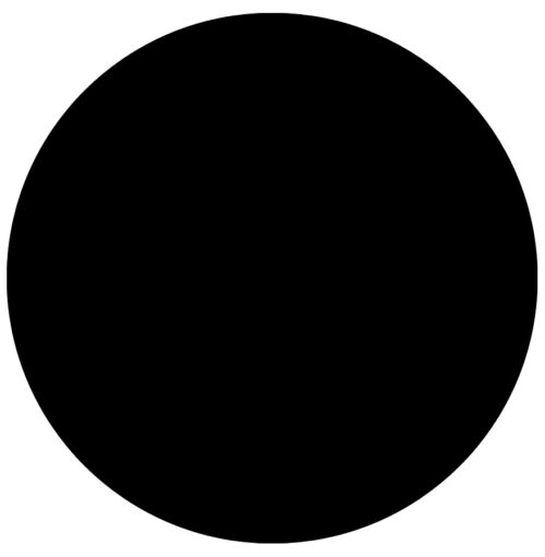 Plateau rond noir RINGO Ø 60cm