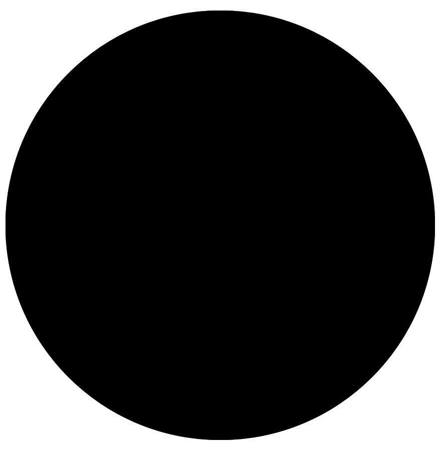 Plateau rond noir RINGO Ø 60cm