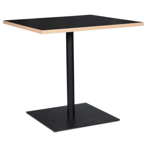 Table FUSION SQUARE noire – 80×80 cm