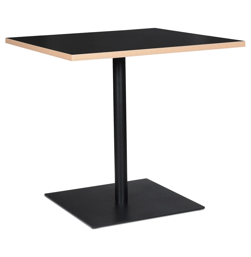 Table FUSION SQUARE noire - 80x80 cm