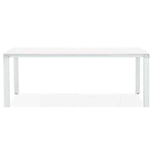 Table XLINE design en bois blanc 200x100 cm 1