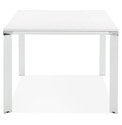 Table XLINE design en bois blanc 200x100 cm 2