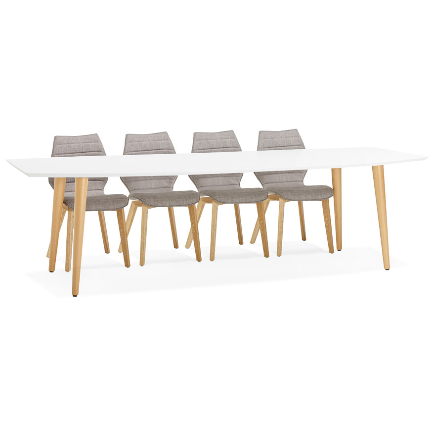 Table à dîner extensible ESKIMO style scandinave - 170(270)x100 cm