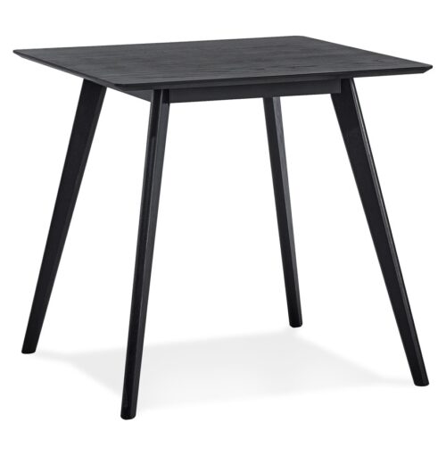 Table à manger GENIUS noire - 80x80 cm