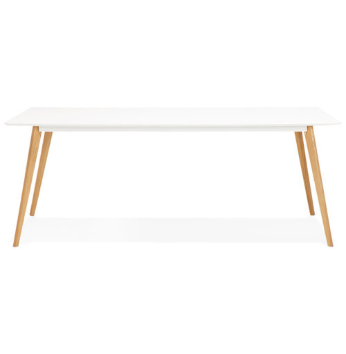 Table a manger MADY blanche style scandinave 200x90 cm 1