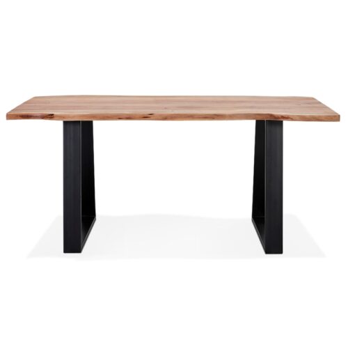 Table a manger RAFA industrielle en bois massif et metal 160x90 cm 1