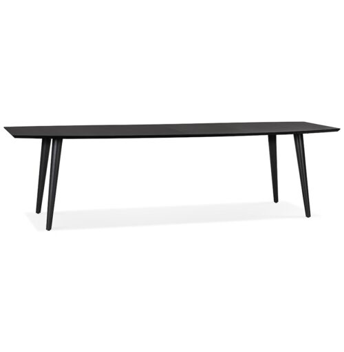 Table a manger extensible en bois noir CROKUS 170 270x100 cm 1