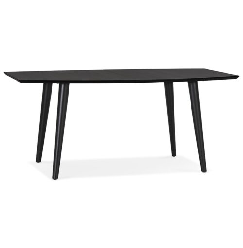 Table a manger extensible en bois noir CROKUS 170 270x100 cm 2