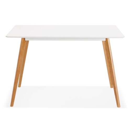 Table blanche MARIUS design scandinave 120x80 cm 1