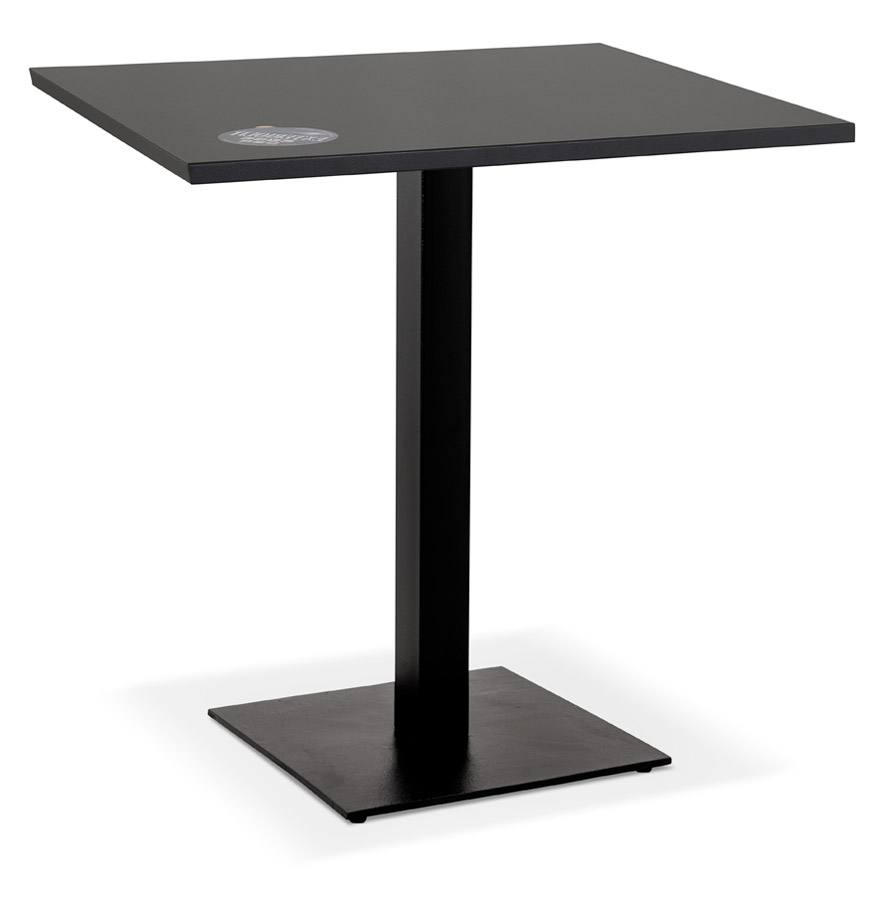 Table carrée MUFFIN noire - 68x68 cm