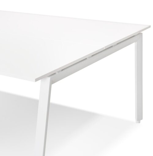 Table de reunion AMADEUS SQUARE blanc 160x160 cm 2