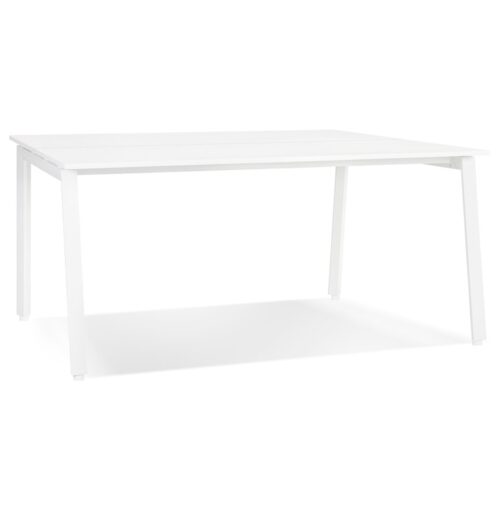 Table de réunion AMADEUS SQUARE blanc - 160x160 cm