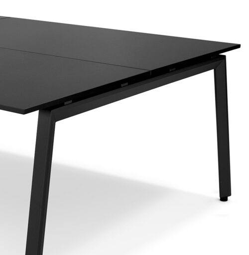 Table de reunion AMADEUS SQUARE noir 160x160 cm 2