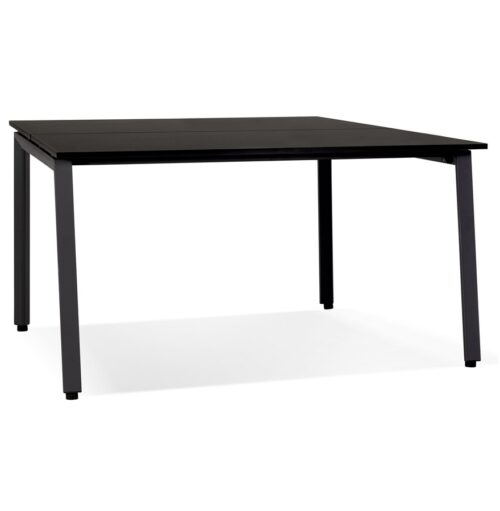 Table de réunion AMADEUS SQUARE noir - 160x160 cm