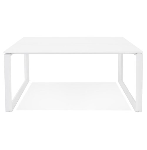 Table de reunion BAKUS SQUARE blanc 140x140 cm 1