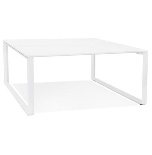 Table de réunion BAKUS SQUARE blanc - 140x140 cm