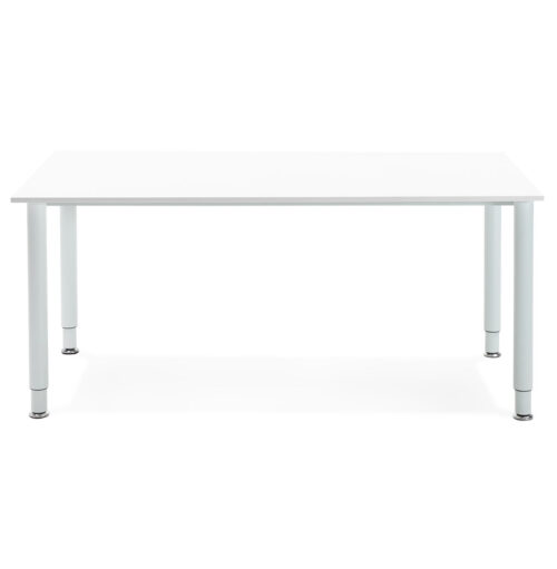 Table de reunionbureau design FOCUS blanc 160x80 cm en vedette 1