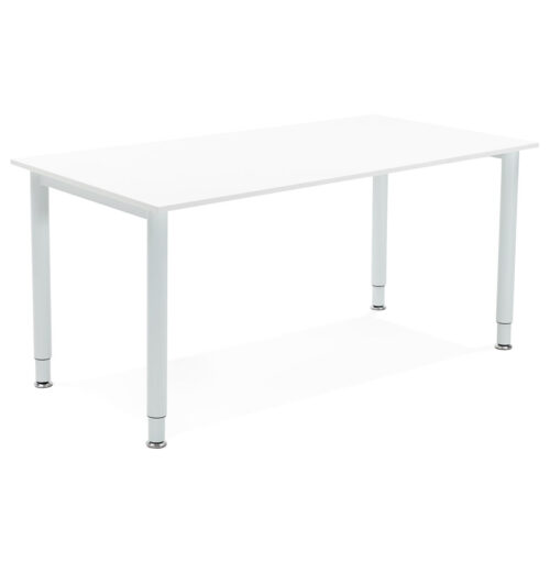 Table de reunionbureau design FOCUS blanc 160x80 cm en vedette 2