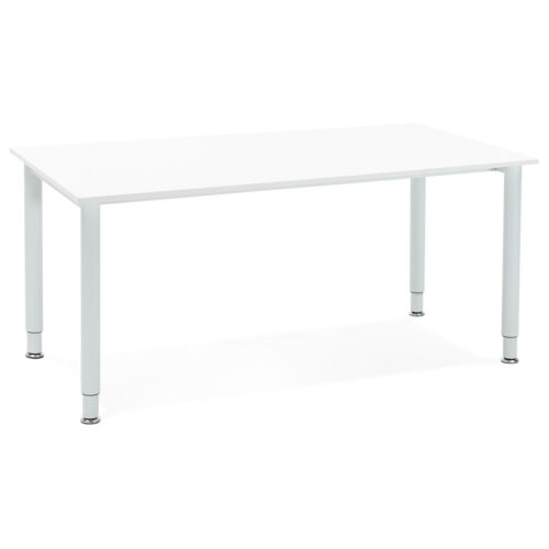 Table de réunion/bureau design FOCUS blanc – 160×80 cm en vedette