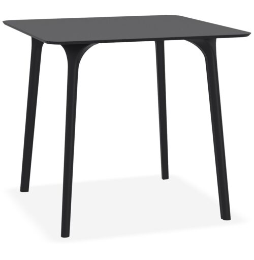 Table de terrasse LAGOON noire - 80x80 cm