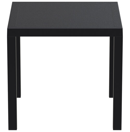 Table de terrasse design noire CANTINA en plastique 80x80 cm 1