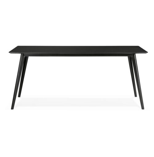 Table design en bois noir BARISTA 180x90 cm 1