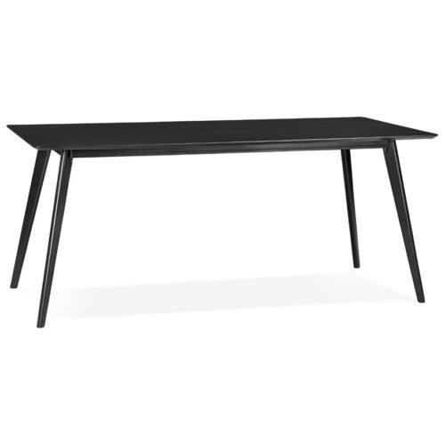 Table design en bois noir BARISTA – 180×90 cm