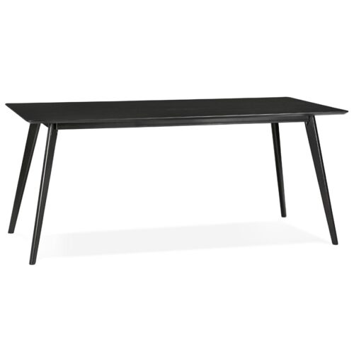 Table design en bois noir BARISTA - 180x90 cm