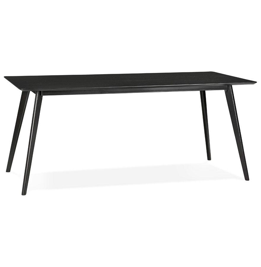 Table design en bois noir BARISTA - 180x90 cm